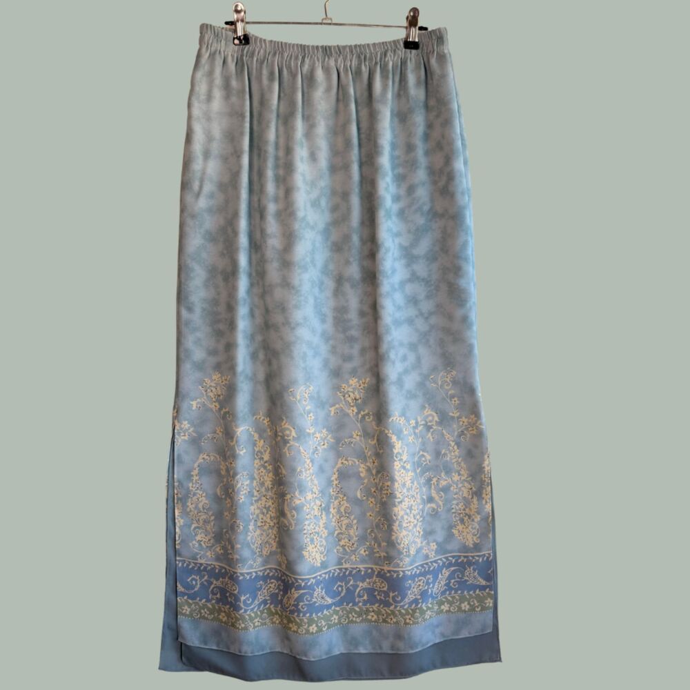 Vintage 90s Cynthia Howie Floral Boho Festival Fairy Cottagecore Maxi Skirt